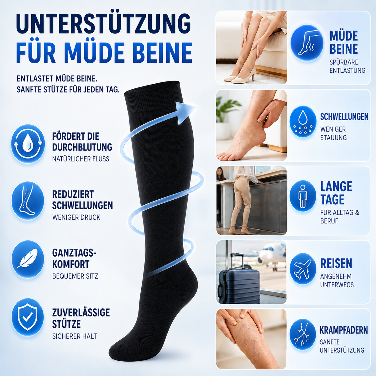 Premium-Kompressionsstrümpfe | Stützstrümpfe