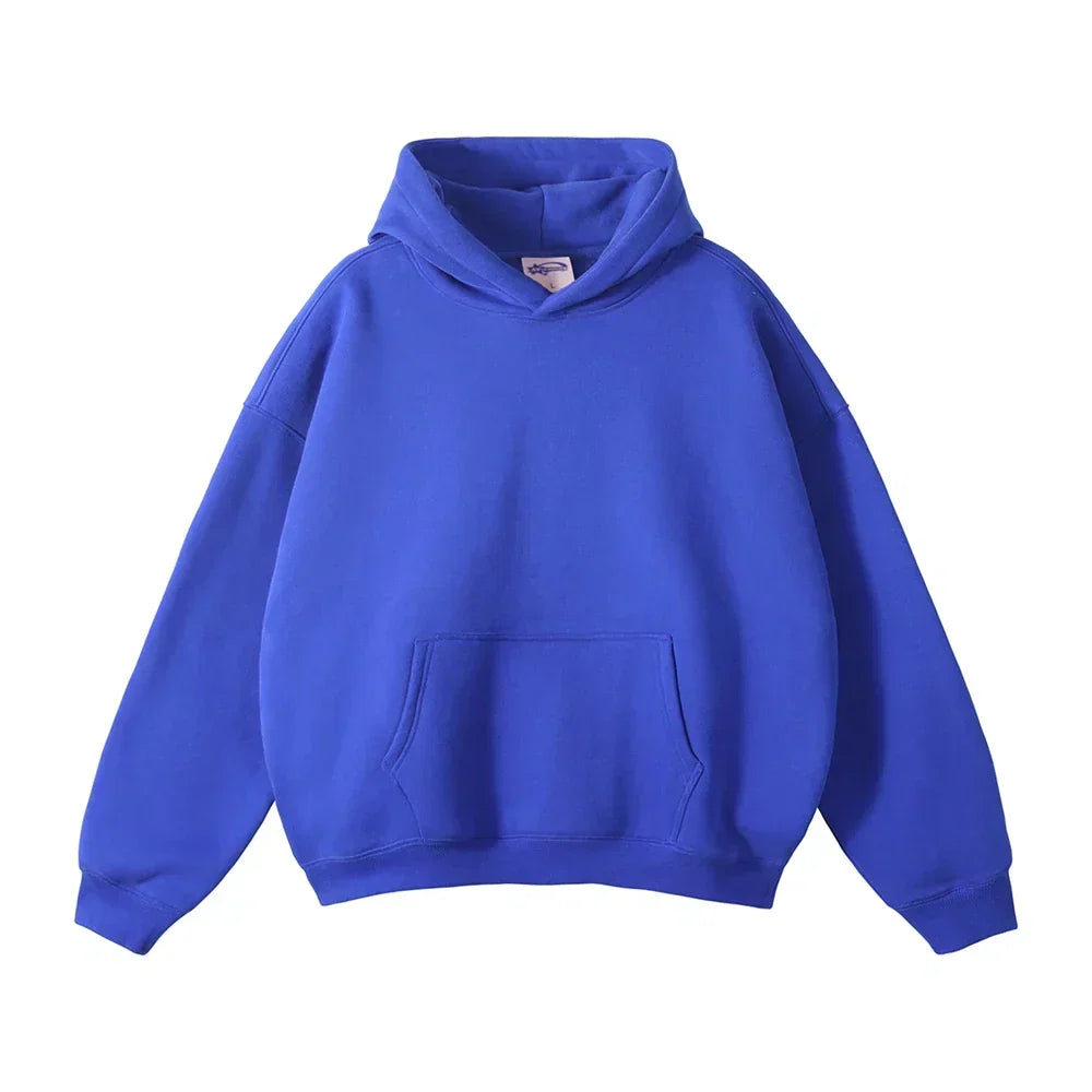 Relaxed Herren-Kapuzenpullover mit Känguru-Tasche