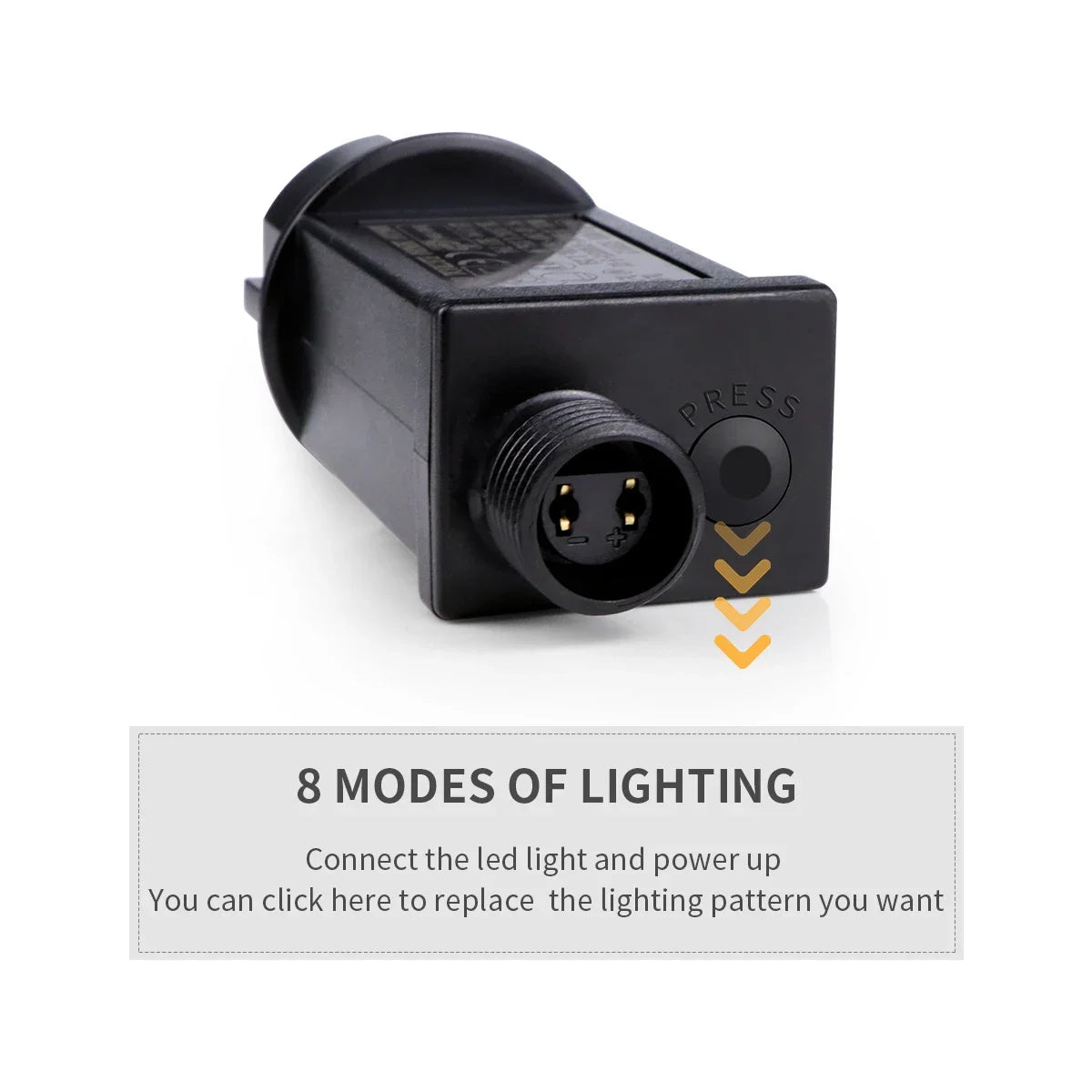 LED Lichterkette Außen 24V | 8 Leuchtmodi | Wasserdicht IP65 | 10–100 m | Für Garten, Haus & Weihnachtsdeko