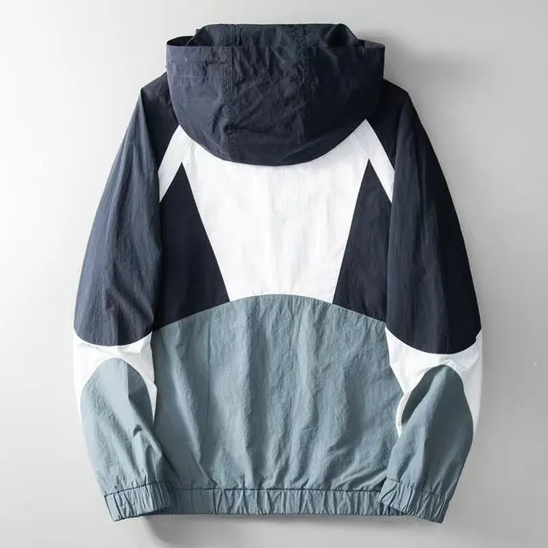 Paneled Windbreaker