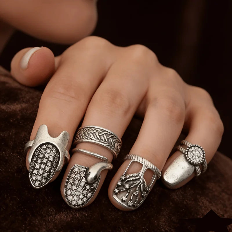 Verstellbare Nagelringe – 4 Stk.