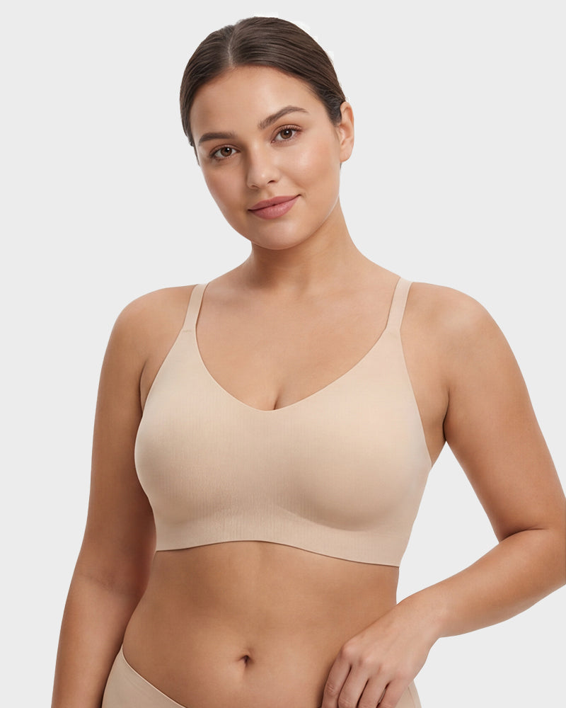 Nahtloses rückenfreies Spitzen-Bralette