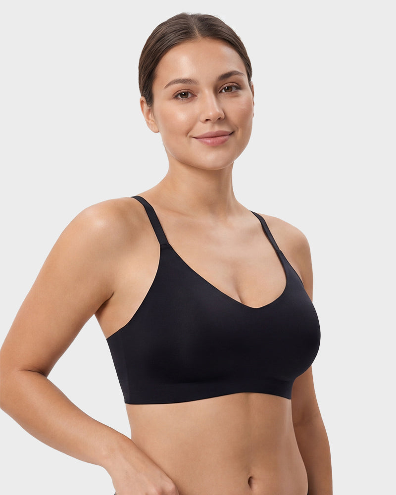 Nahtloses rückenfreies Spitzen-Bralette