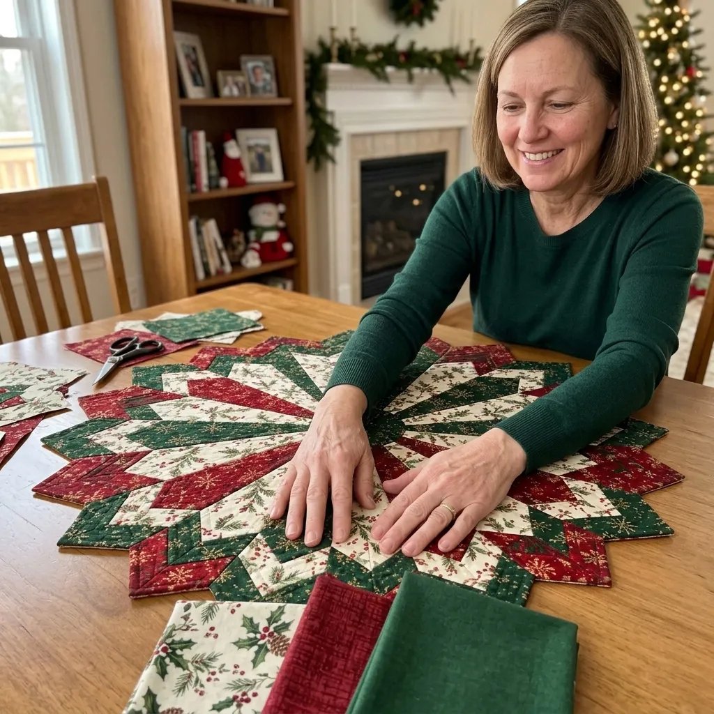 Set Schablonen für Quilting Weihnachtsstern Tischdekorationen