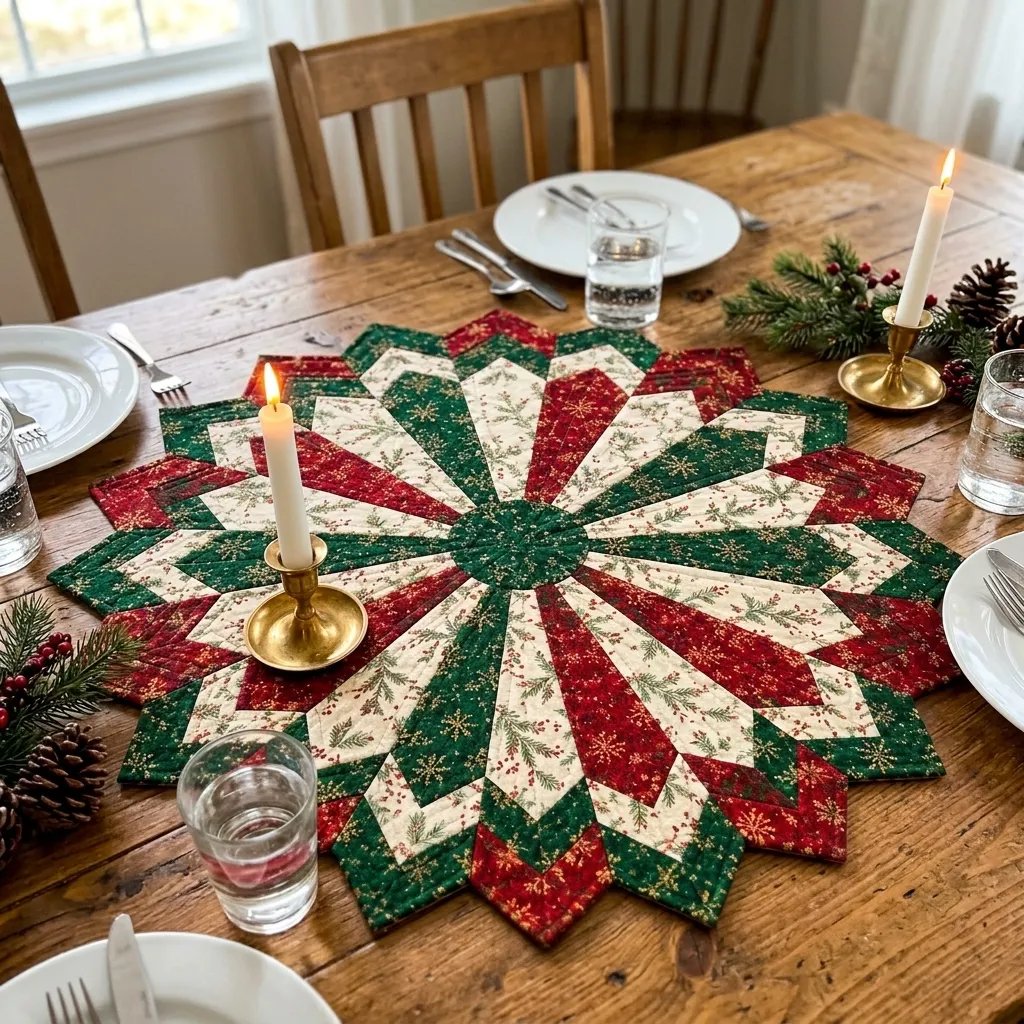 Set Schablonen für Quilting Weihnachtsstern Tischdekorationen