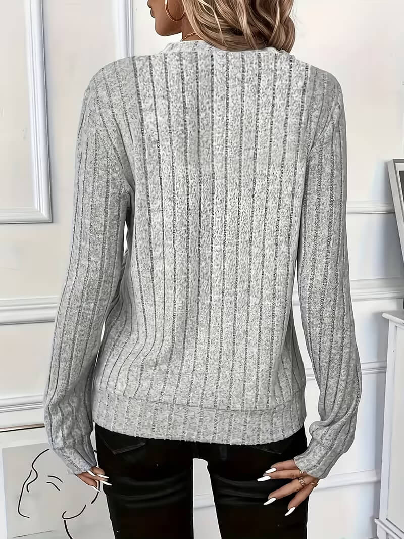 Komfortabler Pullover mit Viertel-Reißverschluss
