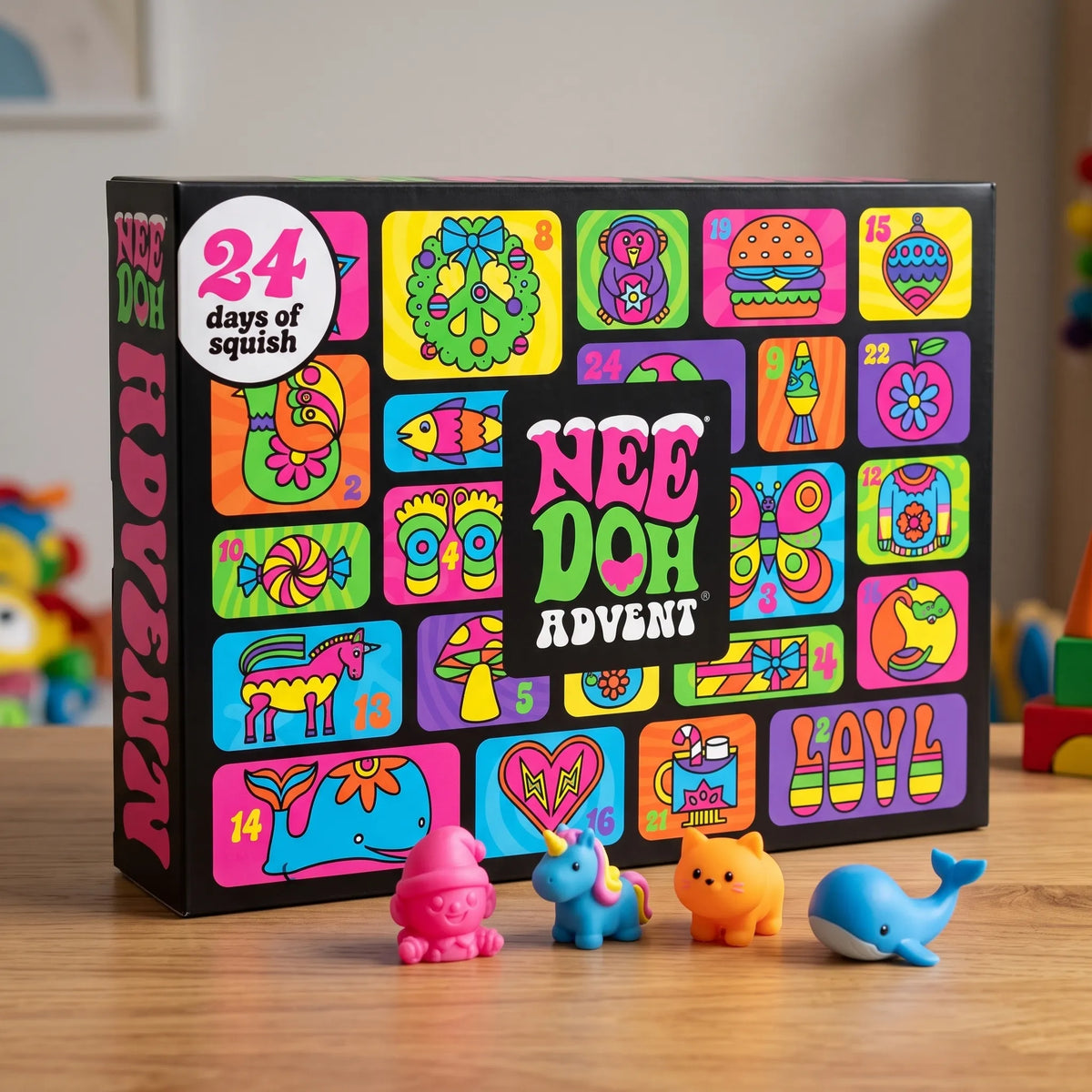 Süßigkeitenfreier Adventskalender – 24 Squishy-Überraschungen