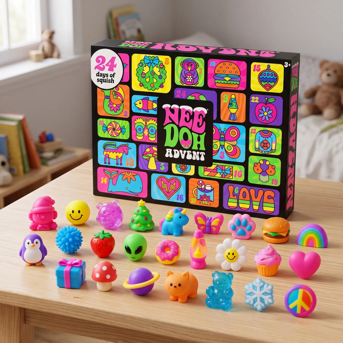 Süßigkeitenfreier Adventskalender – 24 Squishy-Überraschungen