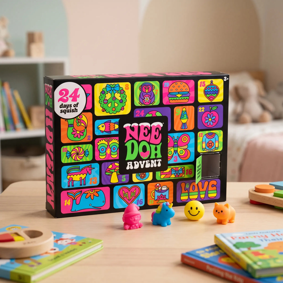 Tägliche Adventsüberraschung – Weihnachtskalender mit 24 Squishies
