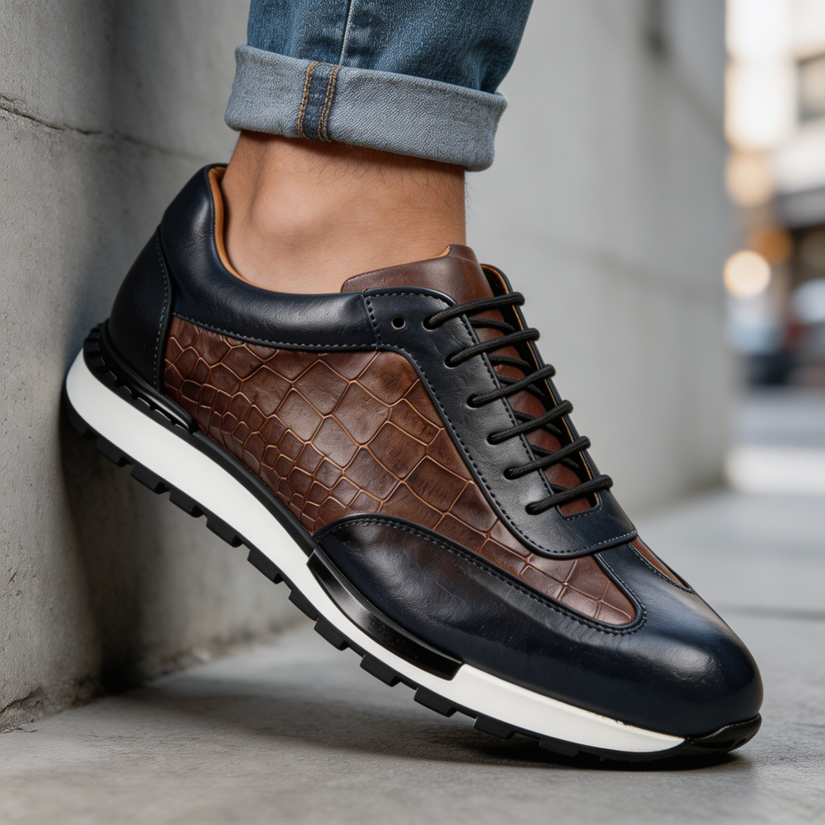 Moretti Leder-Sneakers