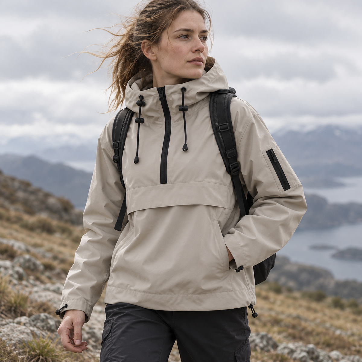 Camp Basel | StormShield Parka Wasserdichter Allwetter-Mantel mit Kapuze