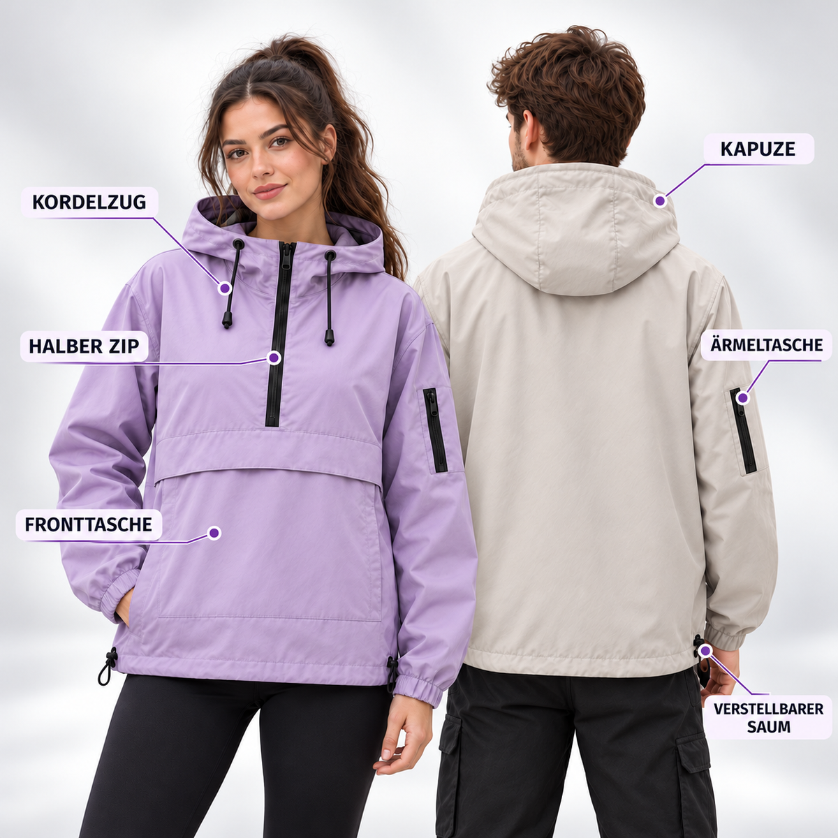 Camp Basel | StormShield Parka Wasserdichter Allwetter-Mantel mit Kapuze