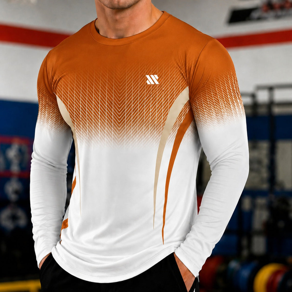 Langarm-Shirt aus Sportgewebe mit UV-Schutz