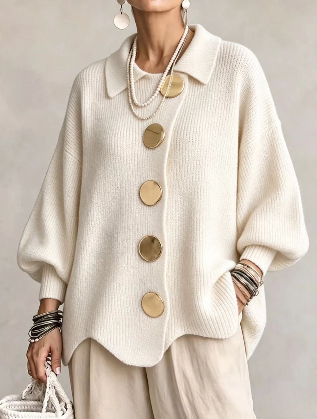 Heavyweight Oversized Cardigan