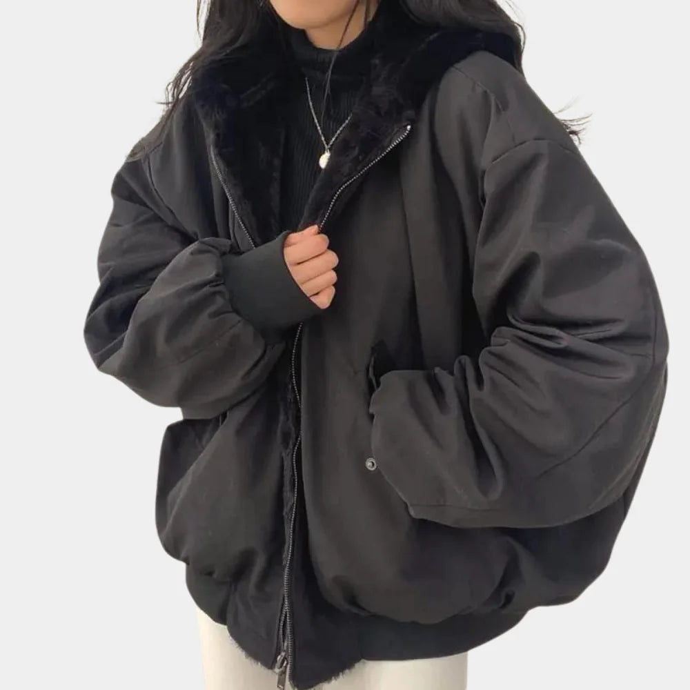 2-in-1 Damen-Wintermantel mit Kapuze Vielseitige Wärme und Stil für kaltes Wetter