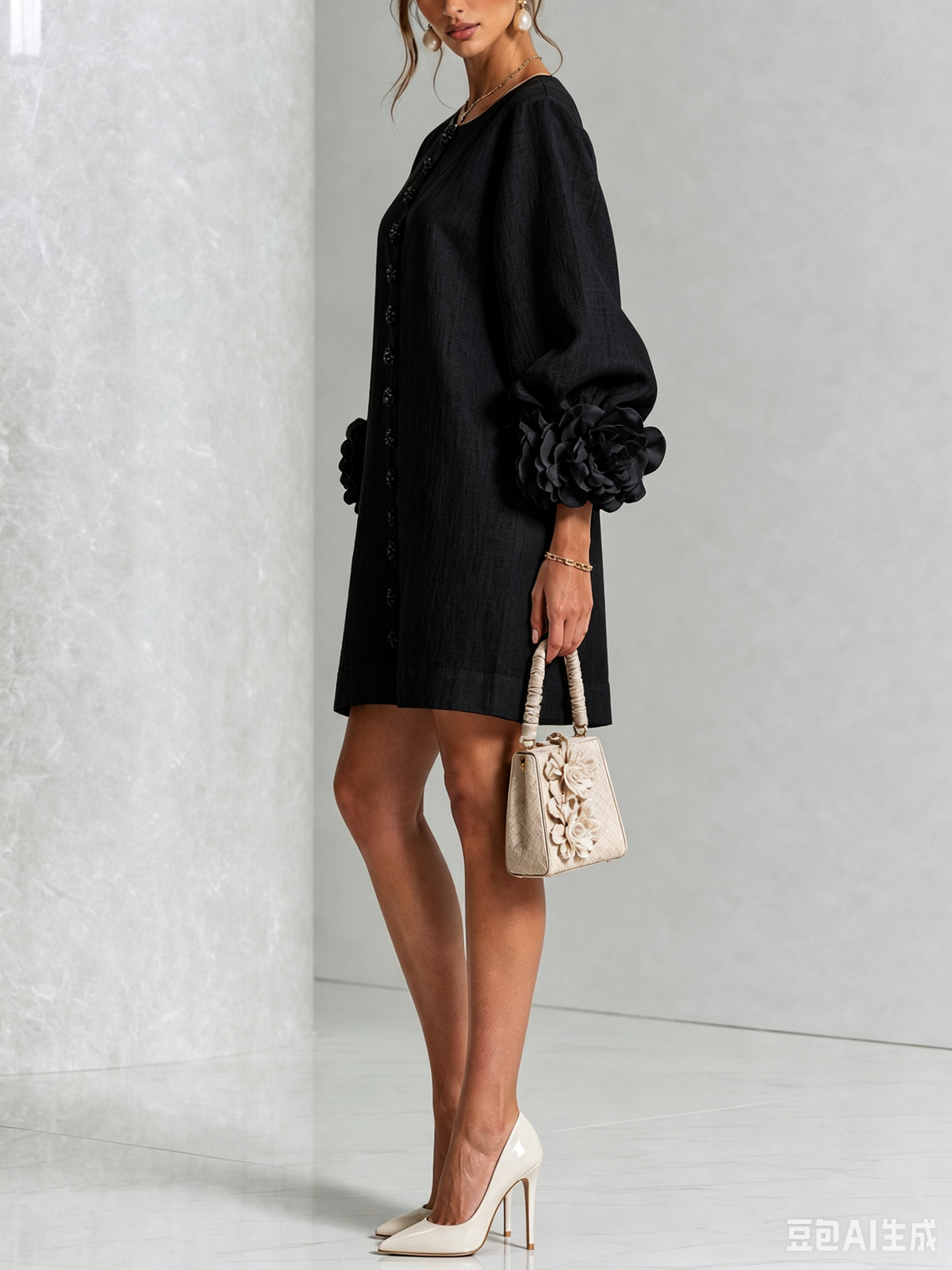 MARIETTA Skulpturales Shift-Kleid