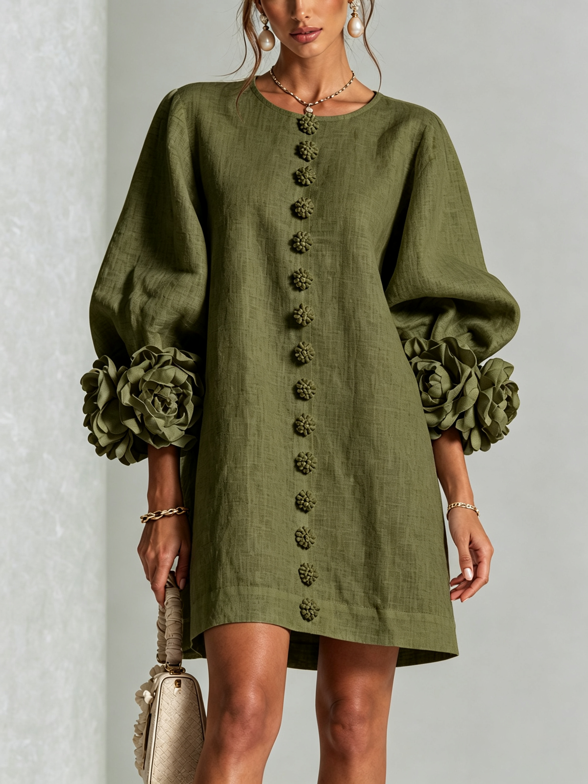 MARIETTA Skulpturales Shift-Kleid