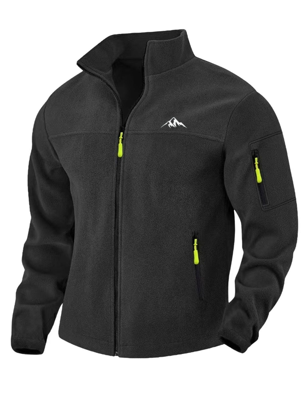 Herren Fleecejacke mit Stehkragen - Winddicht