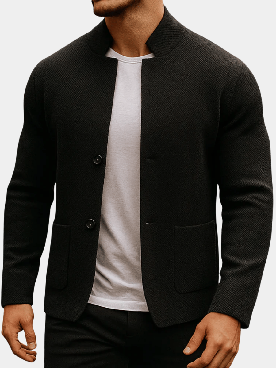 Frederick | Klassischer strukturierter Cardigan mit Taschen