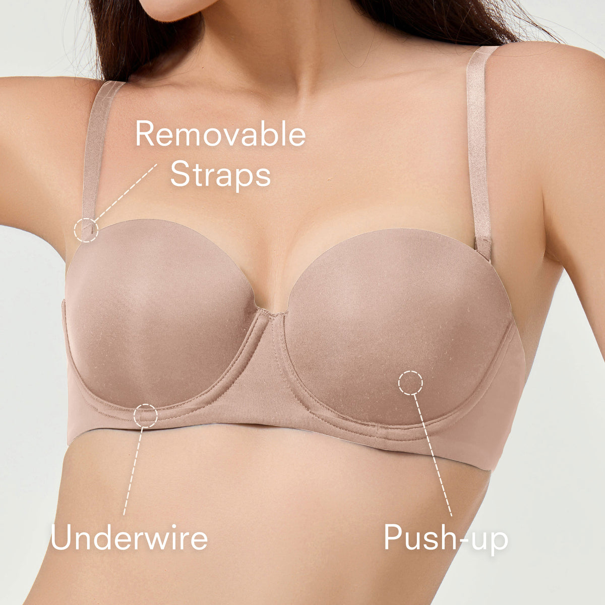 Anytime Strapless Push-Up BH