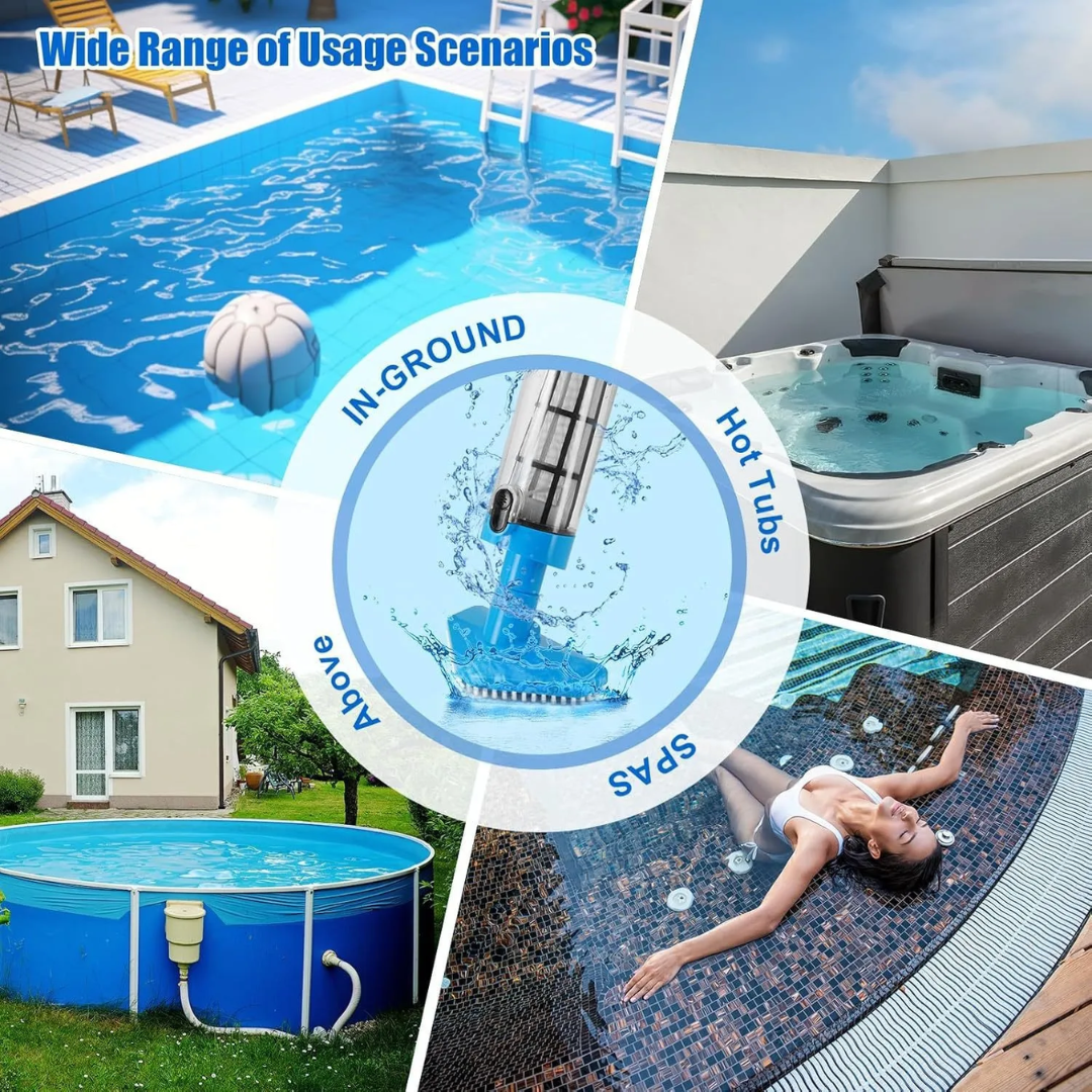 3 in 1 Kabelloser Aufladbarer Pool-Staubsauger