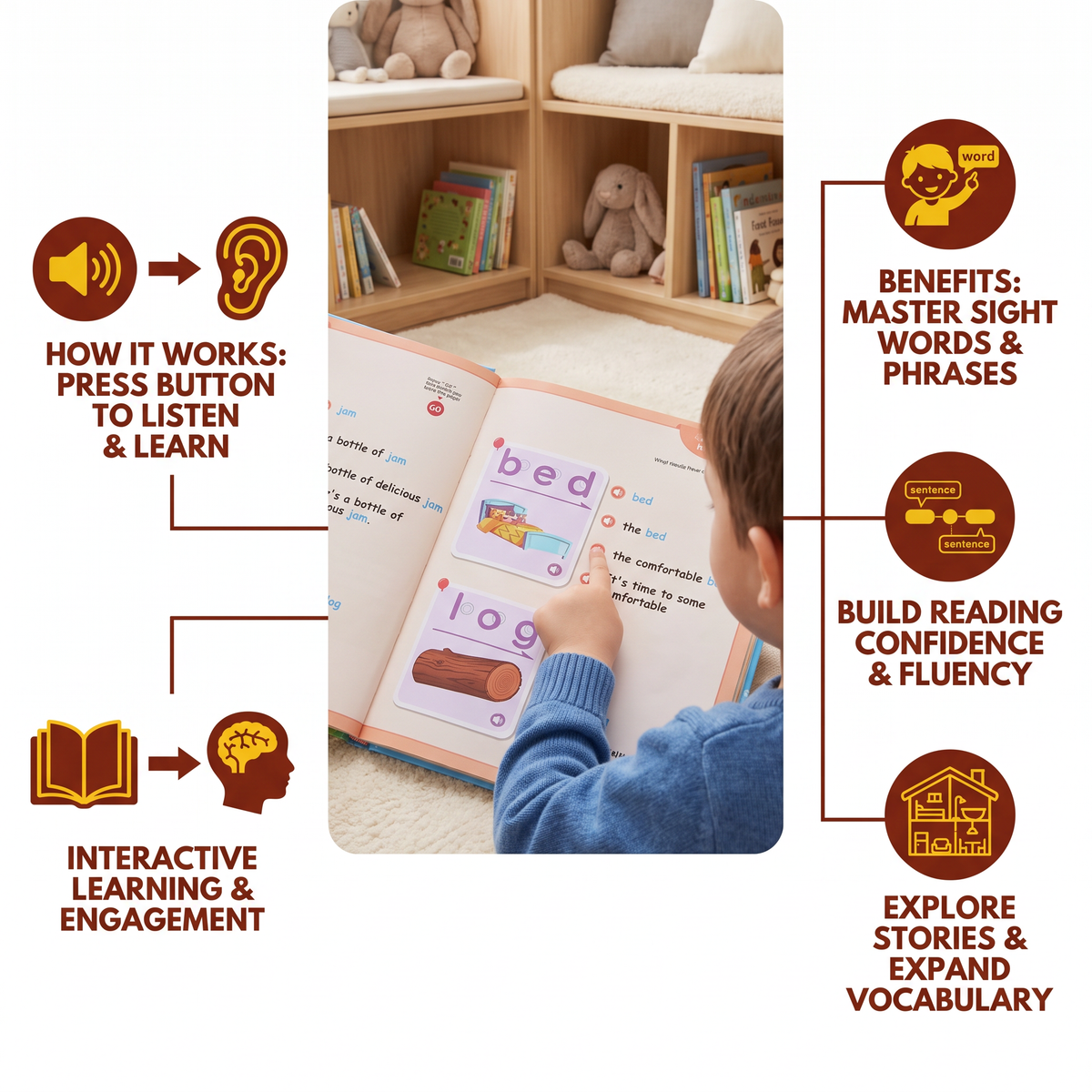Mein erstes Leveled Reading Sound-Buch – Interaktives Lesen & Lesekompetenz