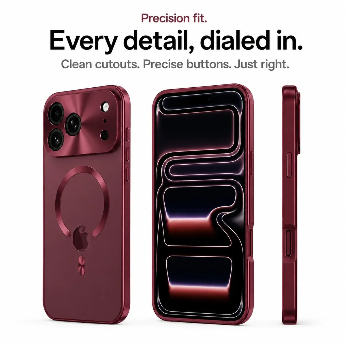 Magnetische iPhone-Hülle mit Metallrahmen und Privacy-Schutz
