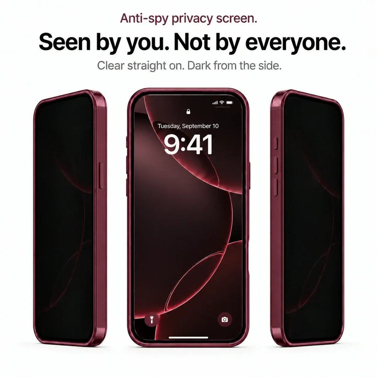 Magnetische iPhone-Hülle mit Metallrahmen und Privacy-Schutz