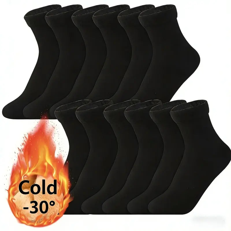 Damen Heavyweight Fuzzy Geschlossene Schnell-Wärmende Unterwäsche Socken