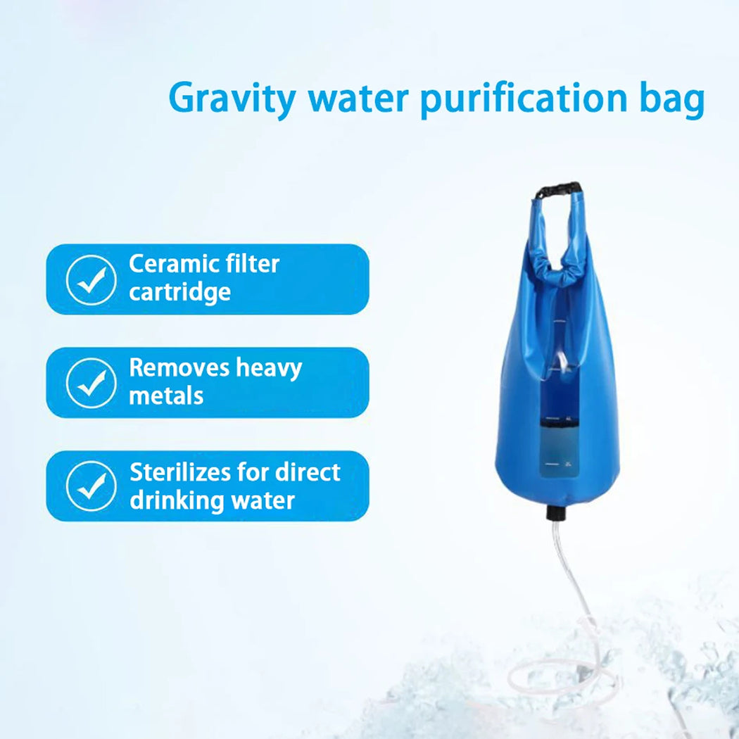 Schwerkraft-Wasserfilter 10L mit 0,01μm Ultrafiltration