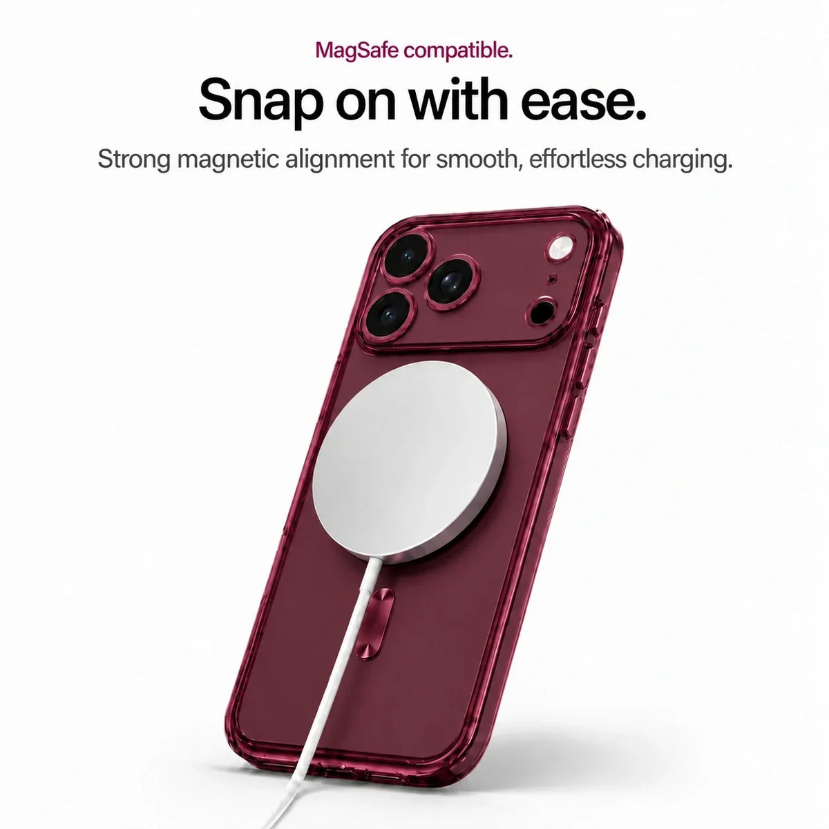 Getönte transparente MagSafe iPhone Hülle