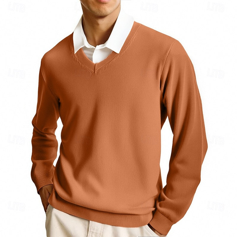 Raffinierter V-Ausschnitt Pullover