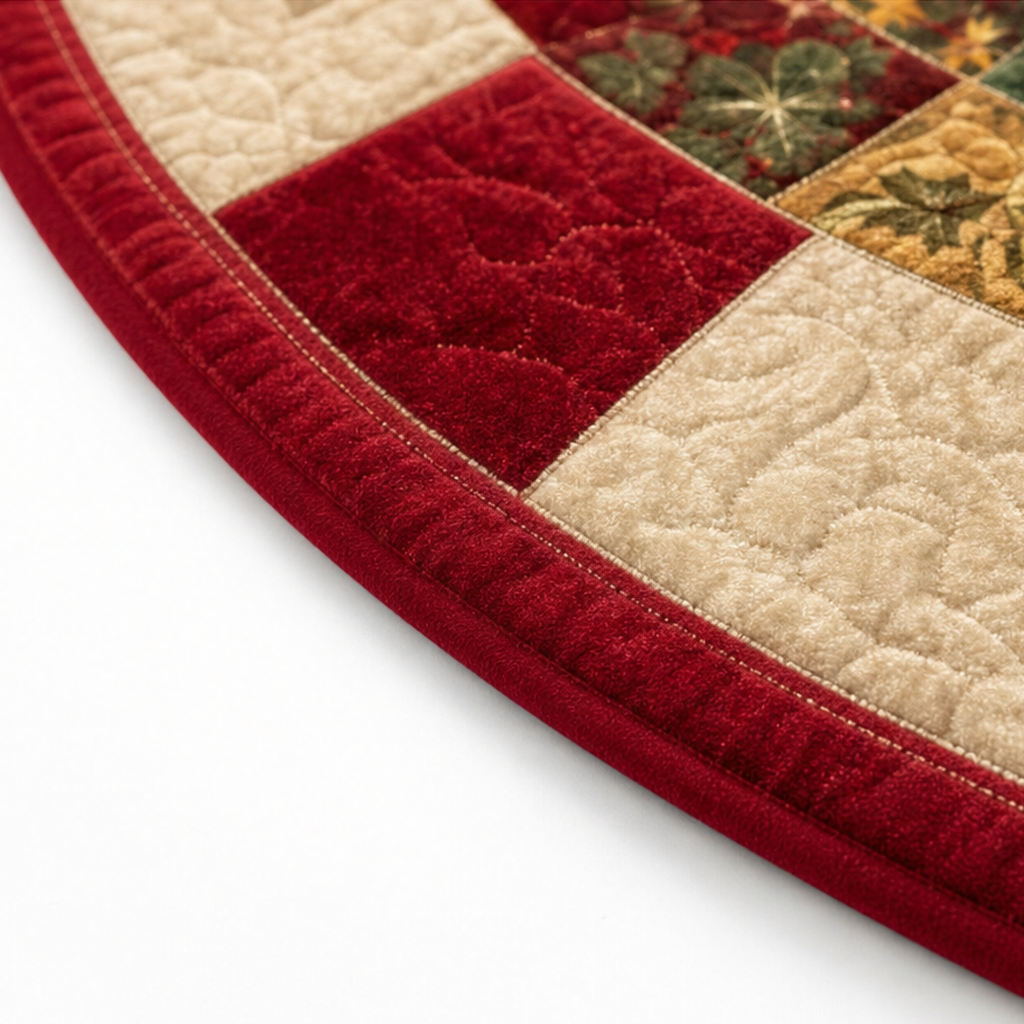 3D-Wirbelquilted Weihnachtsteppich