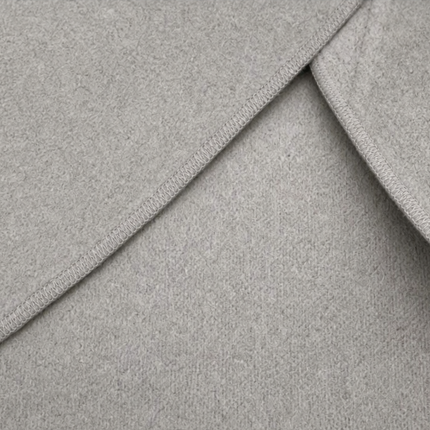 Asymmetrische Wickelcape-Jacke mit Knopfverschluss