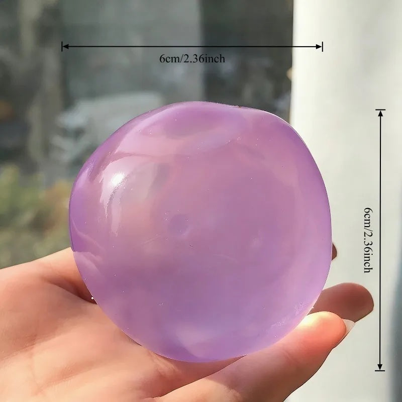 Kokosnussöl-Squishy 4er-Pack, Anti-Rückprall-Stressbälle in vier Farben