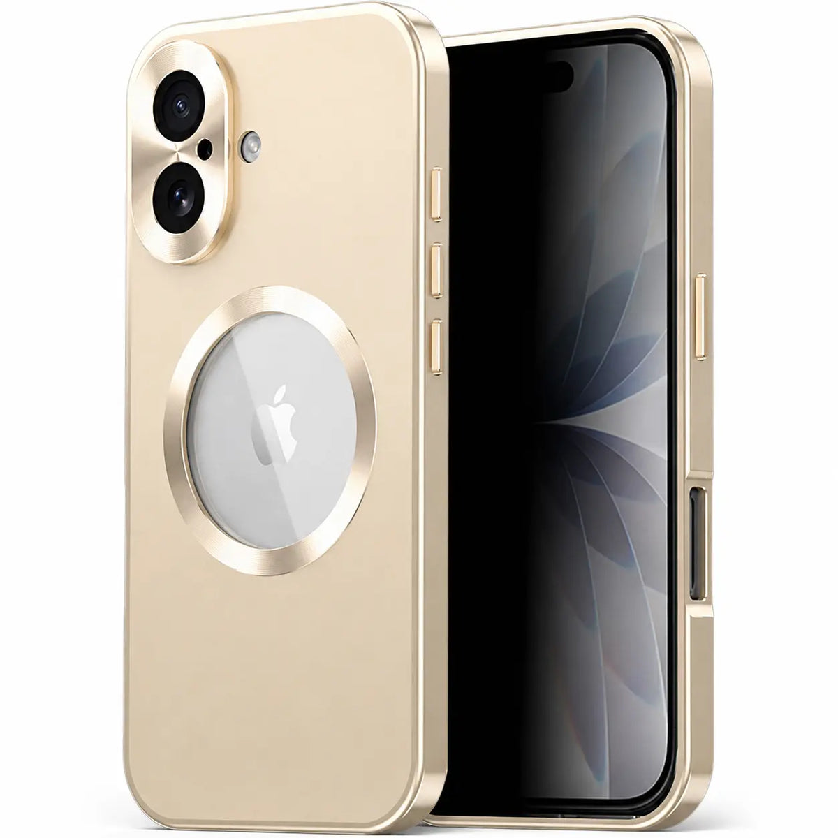 Magnetische iPhone-Hülle mit Metallrahmen und Privacy-Schutz