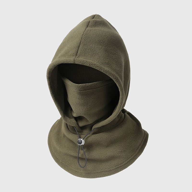 Fleece-Sturmhaube Kapuze - 3-in-1 Gesichtsschutz & Nackenwärmer - Plüschgefüttert