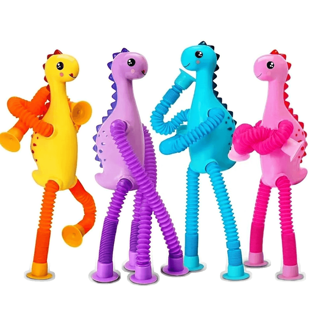 Dehnbares Röhren-Dinosaurier-Spielzeug für kreatives Spielen und ruhige Momente
