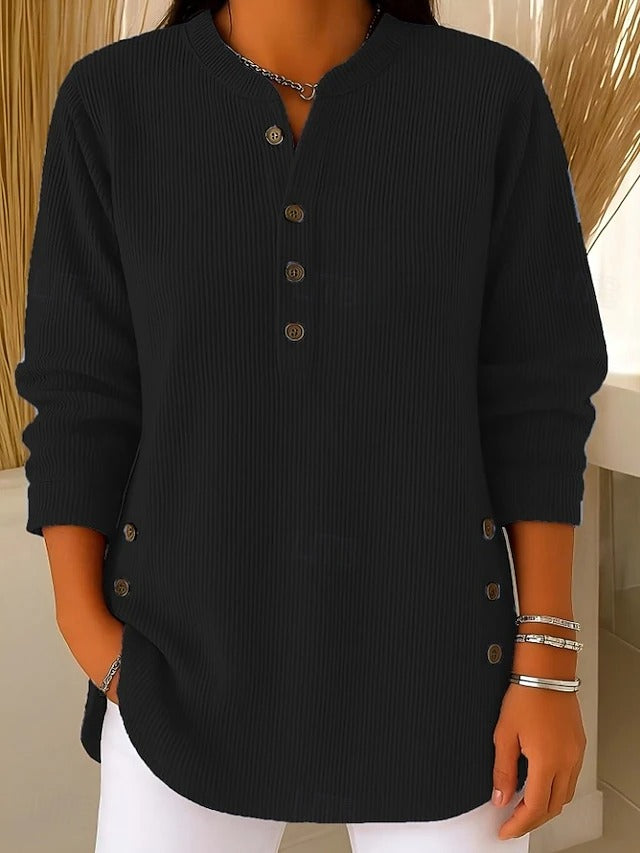 Relaxed Rundhals-Pullover