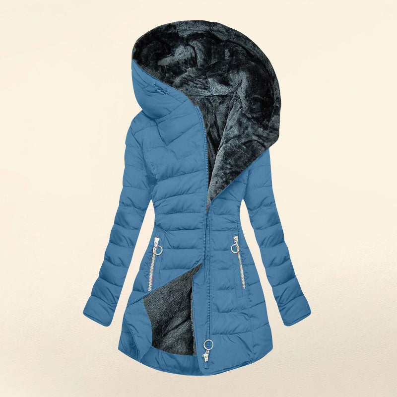 Daunenjacke mit Kapuze