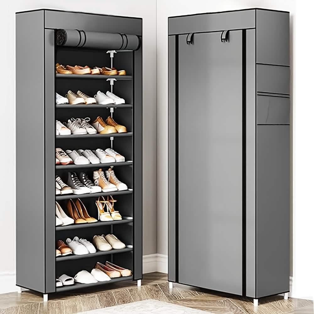 10-lagiges 9-Fach Schuhregal Aufbewahrung Schrank Organizer