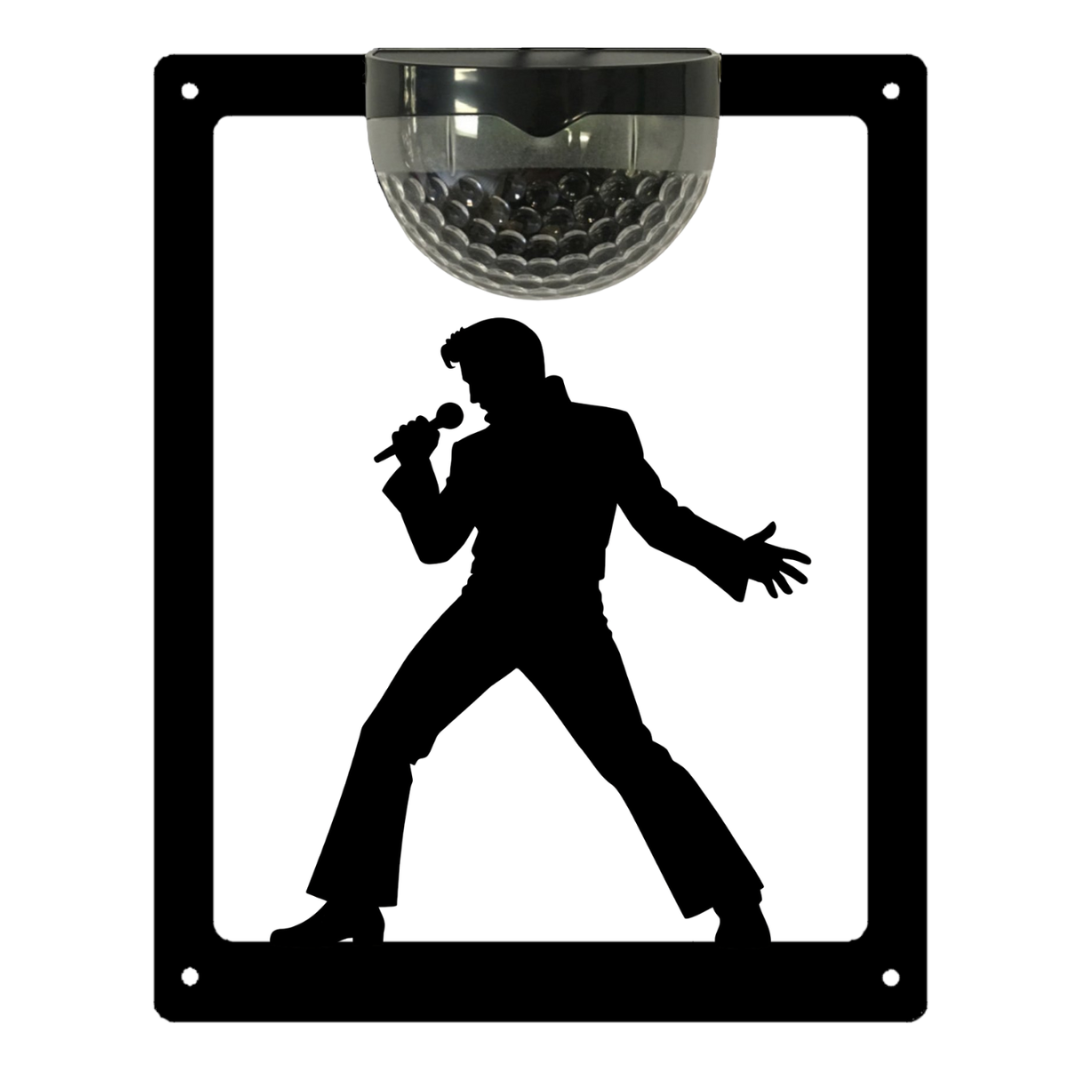 Elvis Solar-Wandplakette mit LED-Beleuchtung