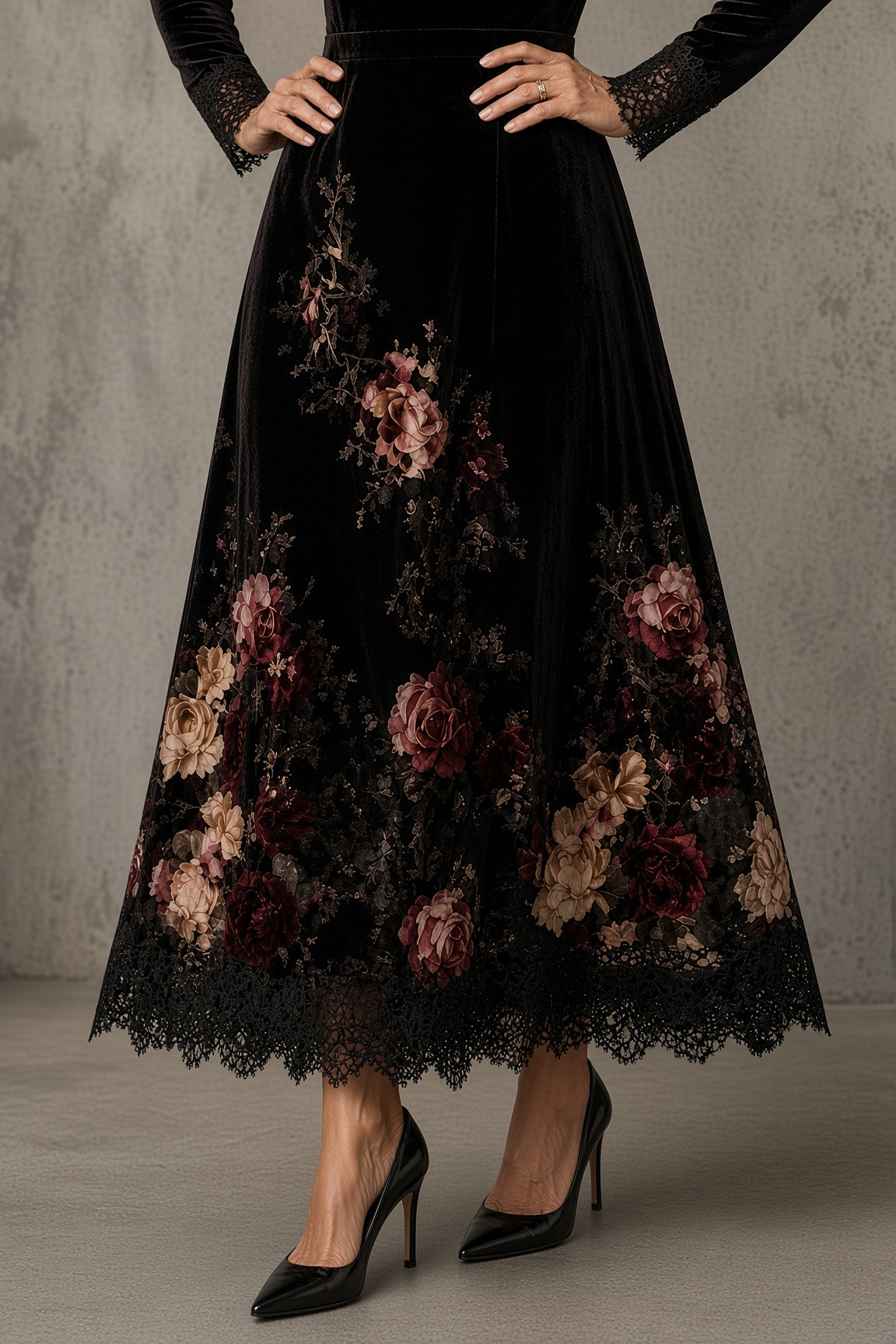 Lucienne Romantisches Samtkleid