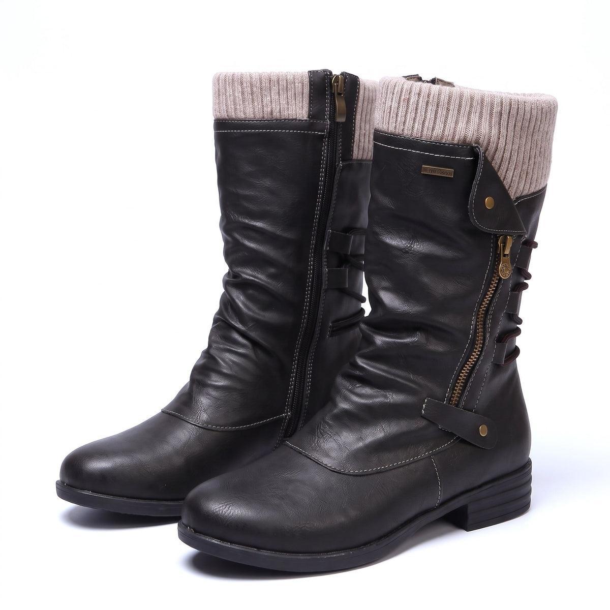 Cassara Stiefel mit Strickbündchen