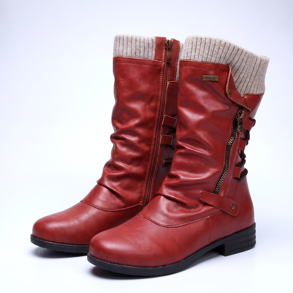 Cassara Stiefel mit Strickbündchen