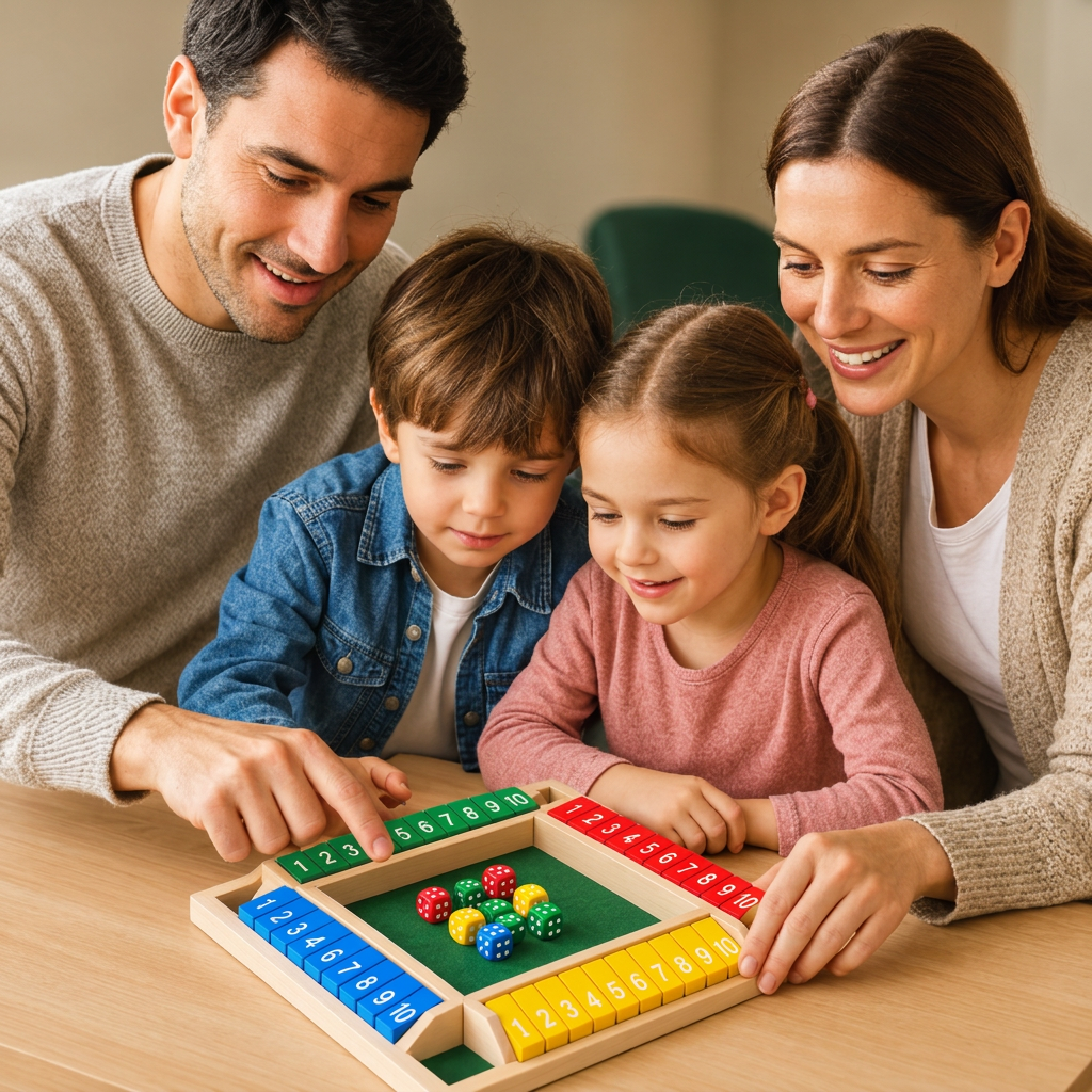 ShutTheBox Familienspiel 4-Spieler-Set