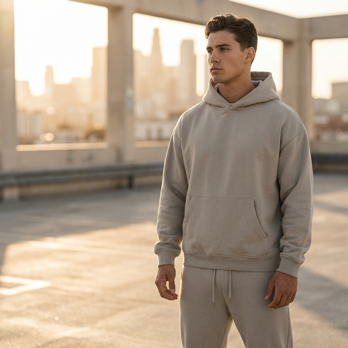 Oversized Hoodie Jogger Set für Herren
