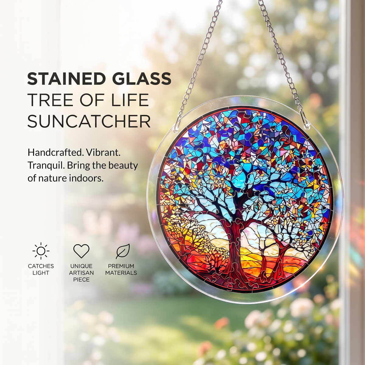 Buntglas-Fensterbild-Puzzle für Fenster