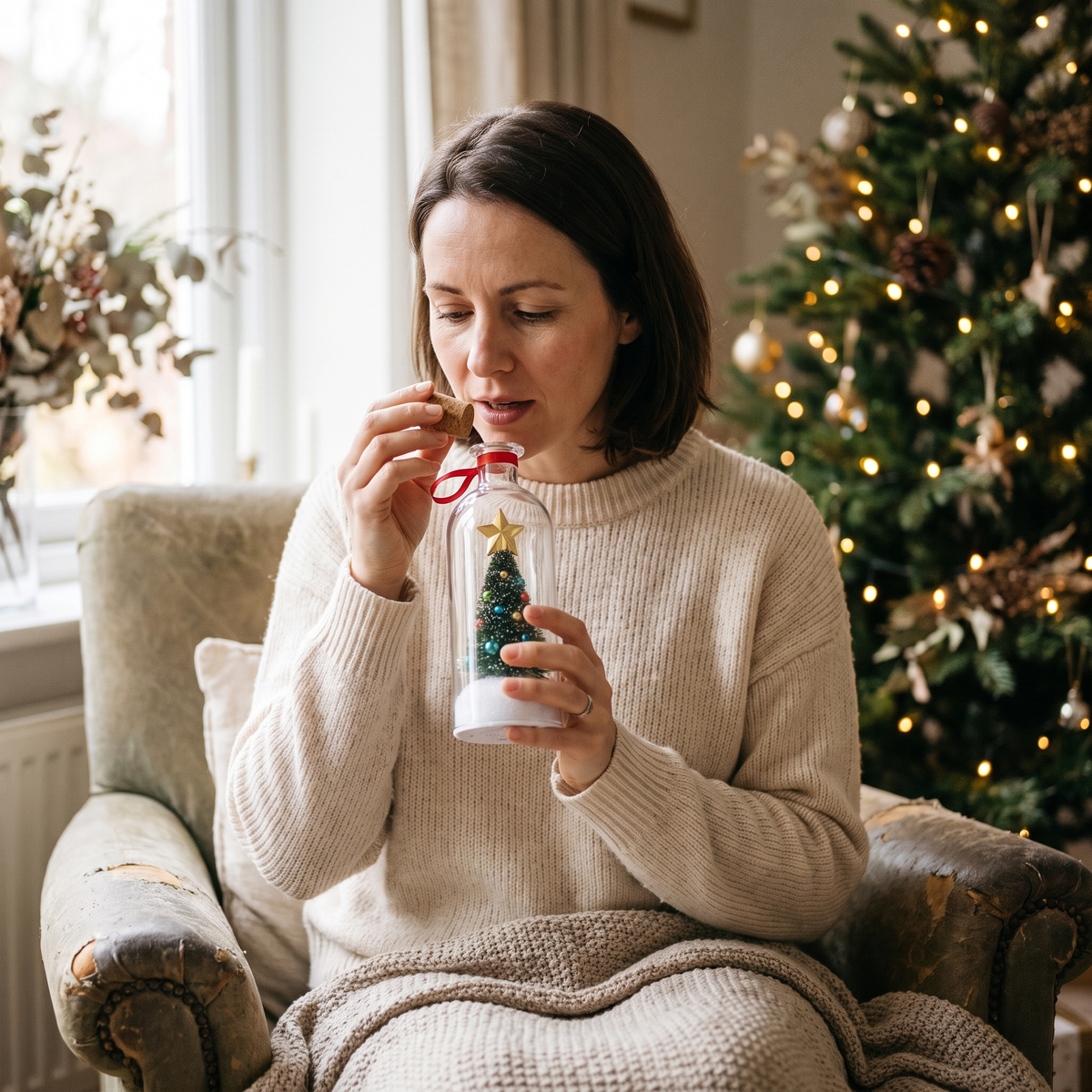 Weihnachtserinnerung zum Aufnehmen eigener Sprachnachrichten