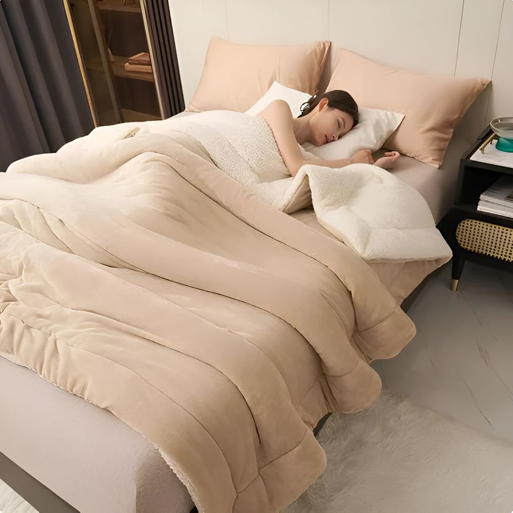 Kuscheldecke aus Flanell-Fleece